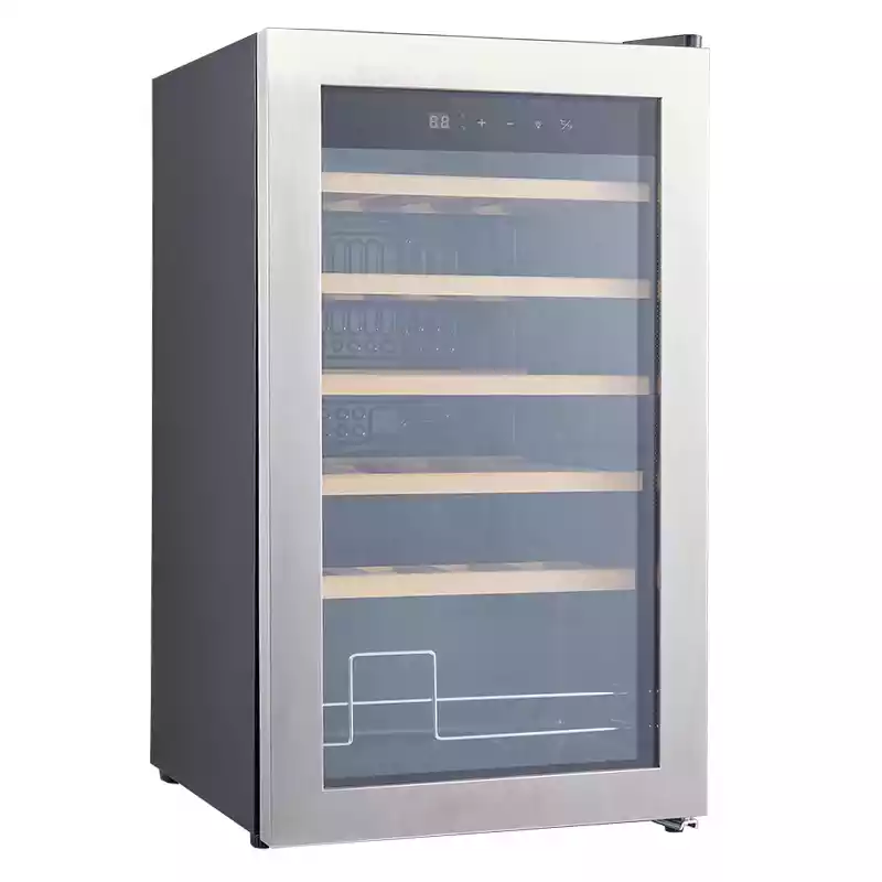 24 Bottle Compressor Wine cooler Stainless Steel (2)