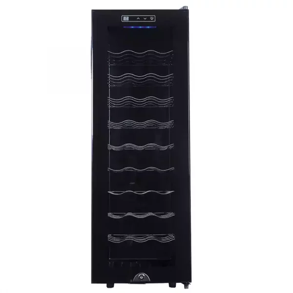 30 Bottle Thermoelectric Wine Cooler Black Color