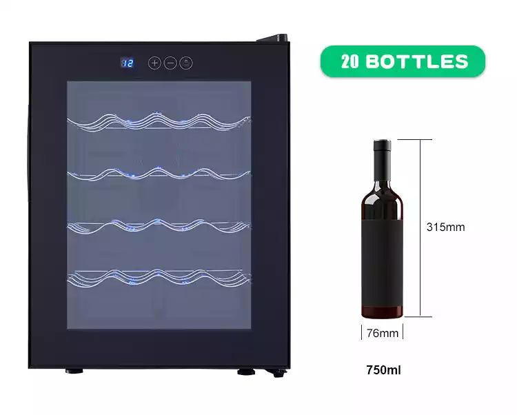 Thermoelectric Wine Cooler Capacity 20 Bottles-4