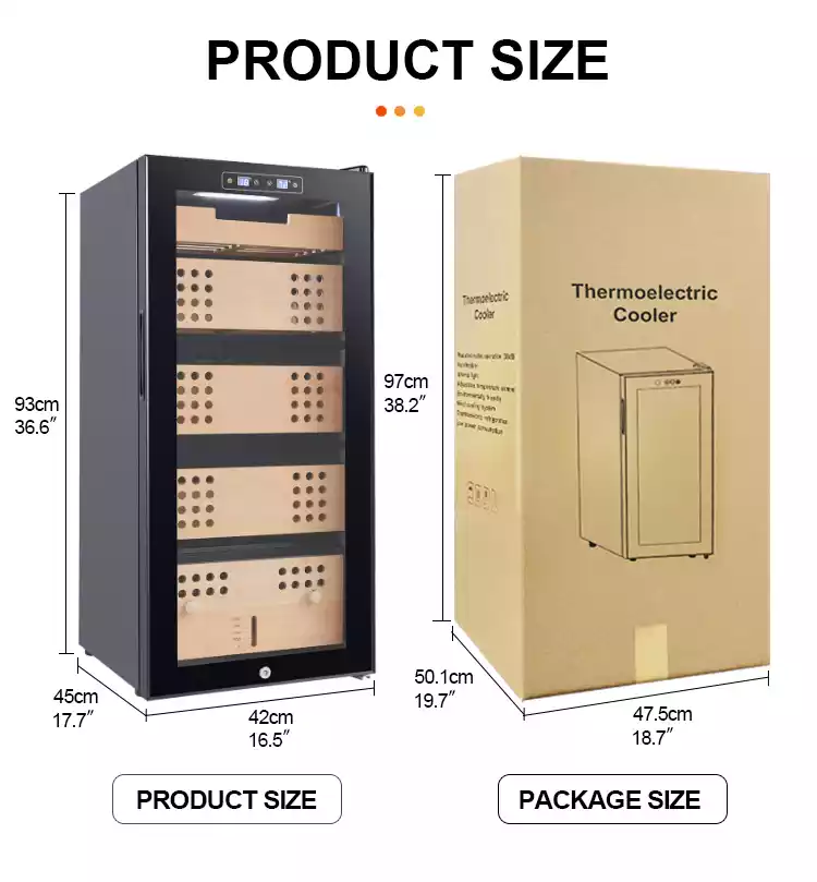 93L Cigar Cooler Humidor 500 Cigars – Uboze Appliances