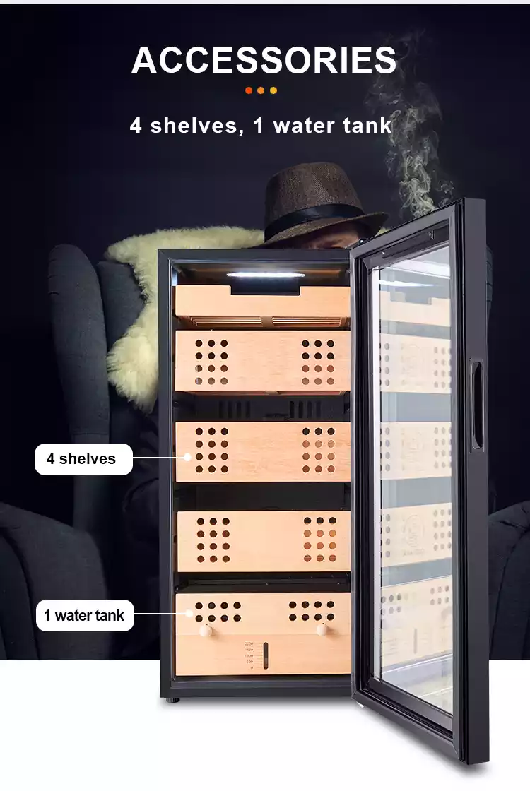 93L Cigar Cooler Humidor 500 Cigars – Uboze Appliances