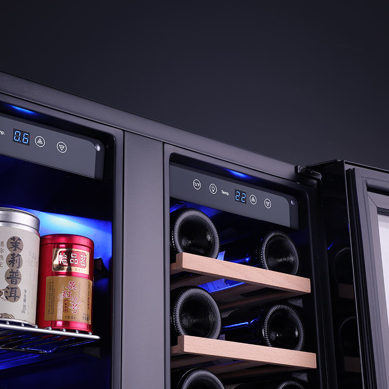 110L 24 Inch Undercounter Dual Zone Commercial Wine Beverage with digital control