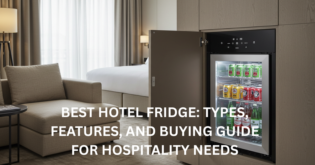 How to choose the best hotel fridge types, features, and buying guide for hospitality needs
